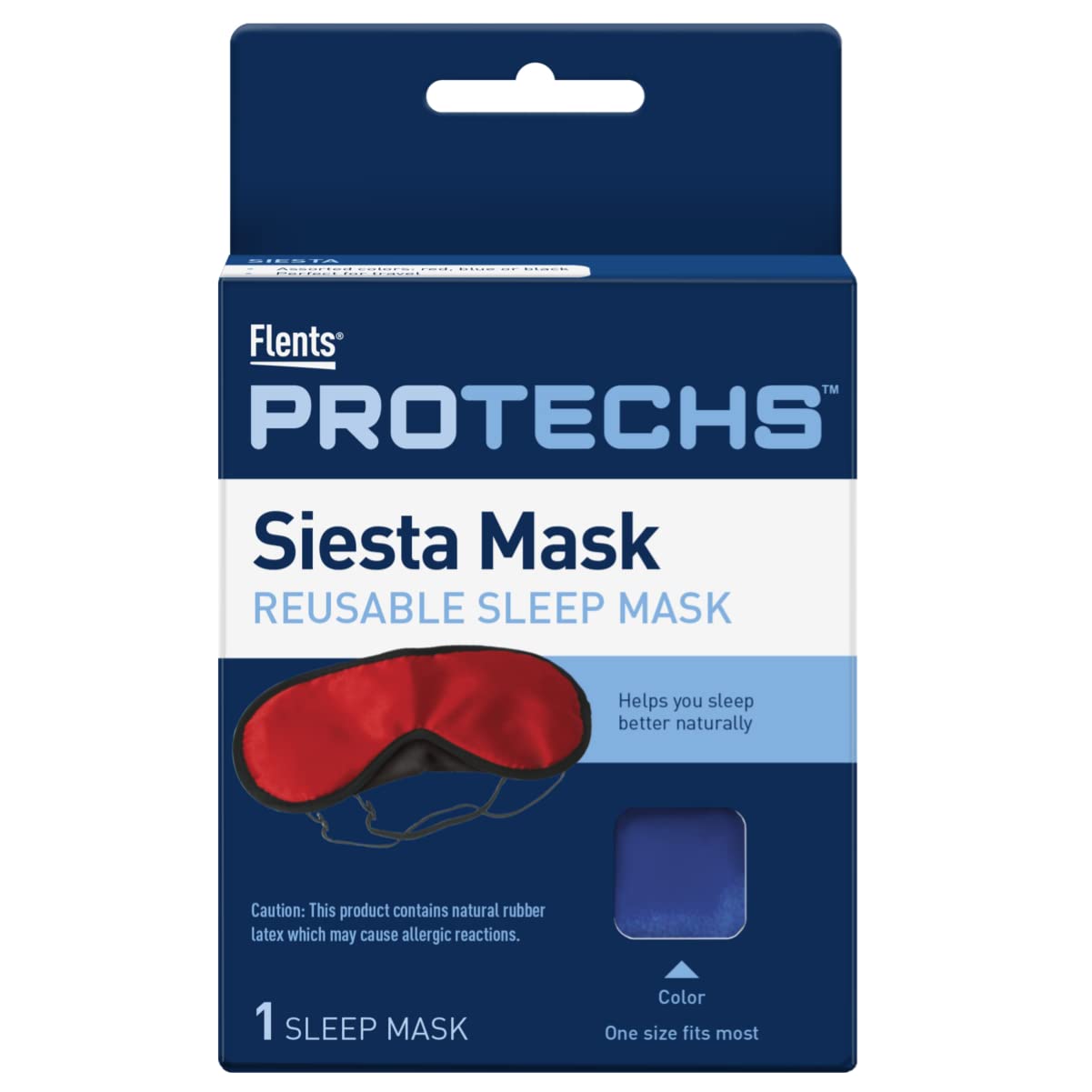 Flents Sleep Mask - Blackout Eye Mask for Sleeping, Travel & Relaxation - One Size Fits All - Perfect for Airplane, Office Naps & Meditation