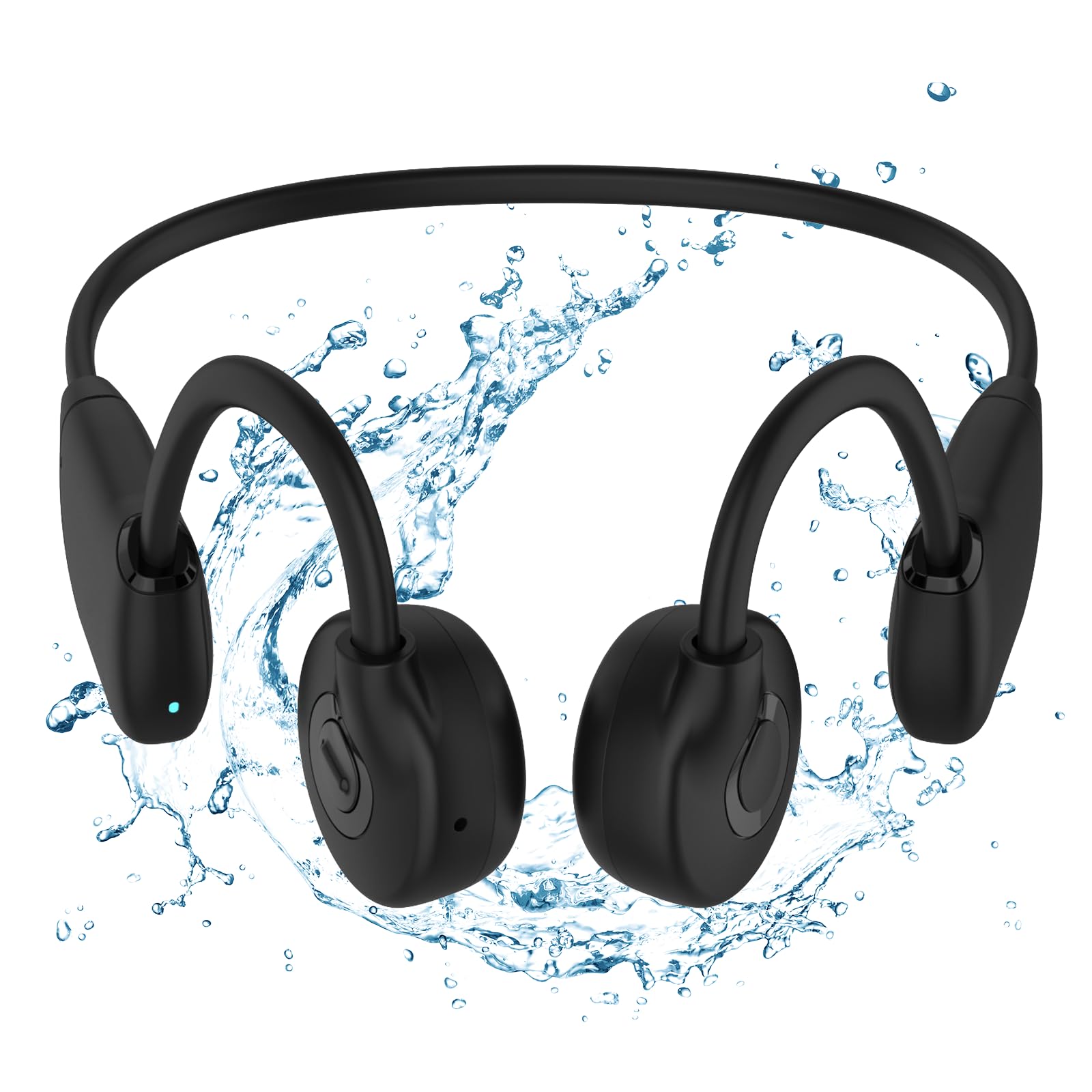 Bluetooth 5.3 Bone Conduction Headphones - Open Ear Wireless Sports Headset with 30GB MP3 Player, 11H Battery Life, IPX6 Waterproof & Sweatproof - Perfect for Running, Workouts, Cycling, and Outdoor Activities