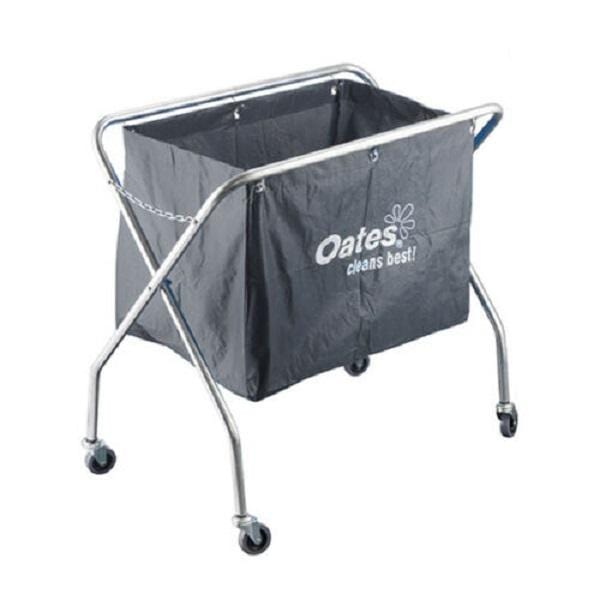 Oates Metal Scissor Trolley - Heavy Duty Rolling Utility Cart for Salon, Warehouse & Home Organization | Portable Storage Solution for Tools, Supplies & Equipment
