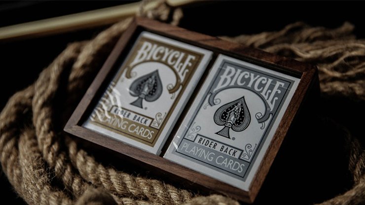 Premium Wooden Playing Card Collection Box - Holds Two Decks | Elegant Storage for Poker, Magic Tricks & Card Games | Perfect Gift for Card Enthusiasts & Collectors
