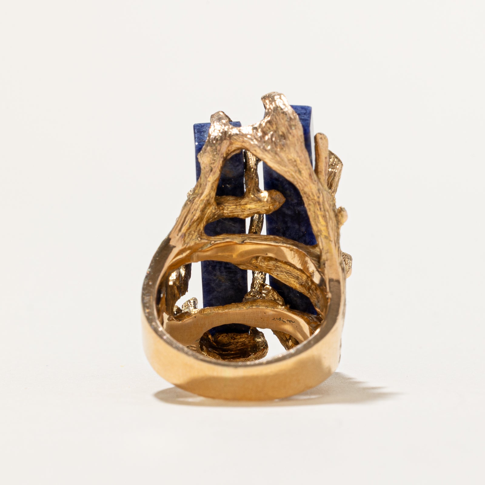 14.00ctw Sodalite Cocktail Ring - Size 4.75 | Elegant Statement Jewelry for Evening Parties & Special Occasions