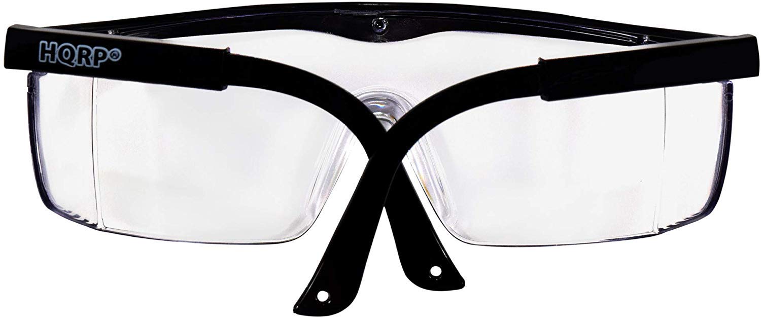 HQRP Safety Glasses for Black & Decker SPCM1936 CM1936 CM1836 MM875 MM1800 MTC220 MTE912 Lawn Mowers - Anti-Fog Protective Eyewear for Outdoor Yard Work & Landscaping