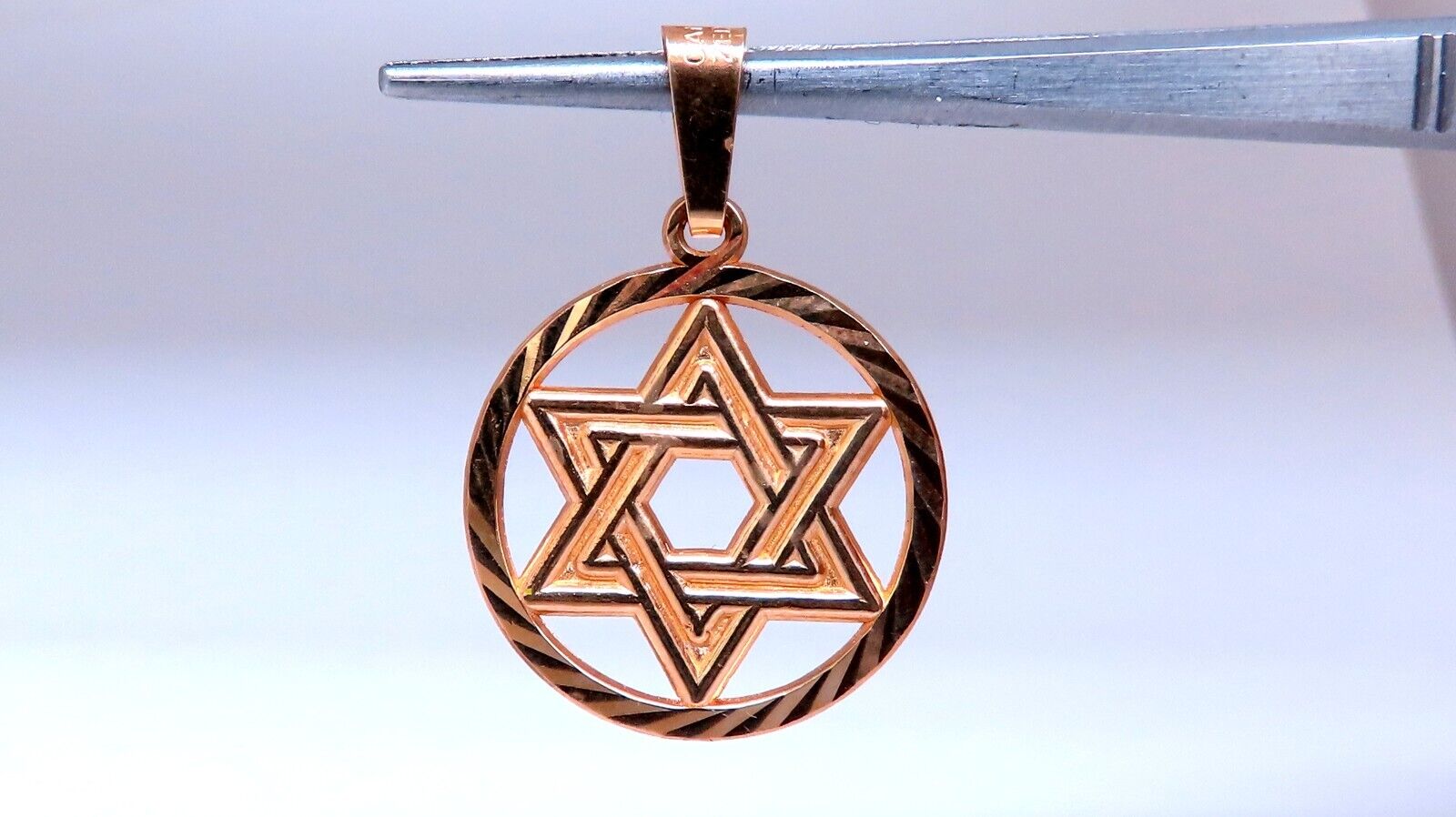 14K Gold Star of David Charm Pendant - Elegant Jewish Jewelry for Men & Women - Perfect for Hanukkah Gifts, Bar Mitzvah, Bat Mitzvah & Religious Occasions