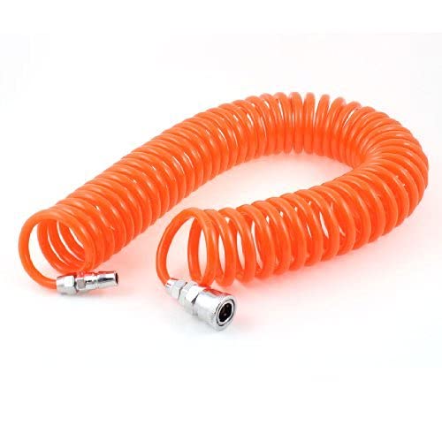 Youmine 9m x 8mm x 5mm Flexible PU Recoil Air Hose - High Pressure Compressor Hose for Air Tools, Pumps, Spray Guns - Ideal for Automotive, Construction & DIY Projects
