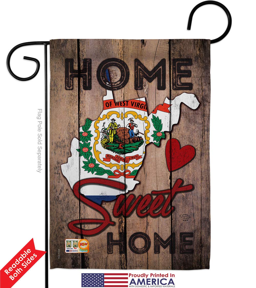 West Virginia Garden Flag Set - Double-Sided 13x18.5in - Perfect for Yard & Home Decor