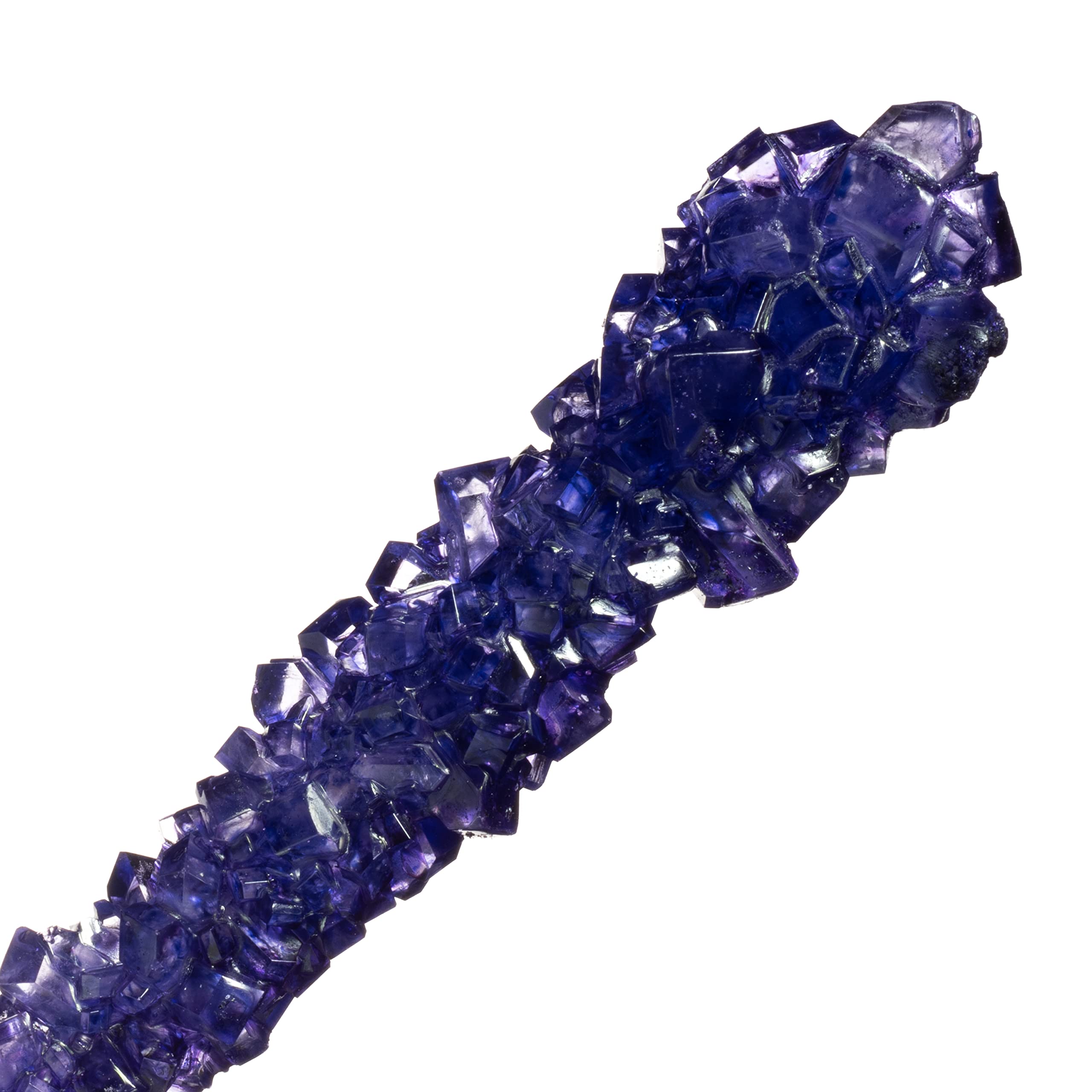Dark Purple Grape Flavored Rock Candy Sugar Sticks - 36 Individually Wrapped - Perfect for Birthday Parties, Baby Showers & Candy Buffets