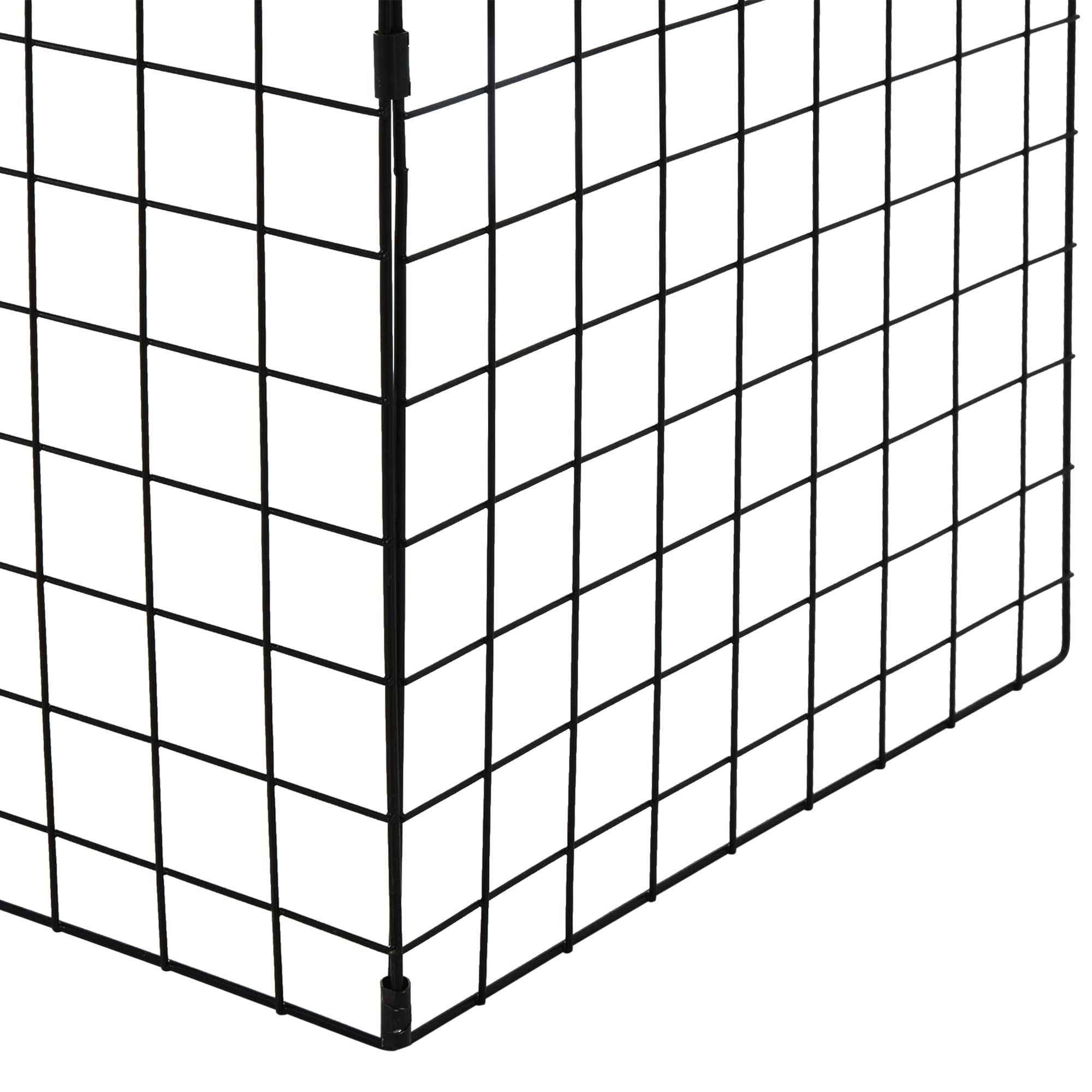 HOMCOM Extendable Fireplace Screen with Metal Mesh - Black Fire Spark Guard Cover for Living Room & Home Decor | Heat Protection & Safety for Fireplace Use