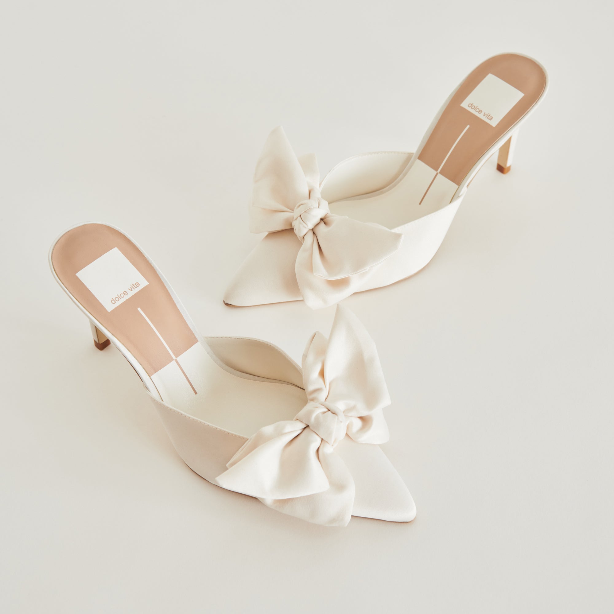 KAYLI Women's White Satin High Heels - Elegant Pointed Toe Pumps for Party, Wedding & Evening Wear