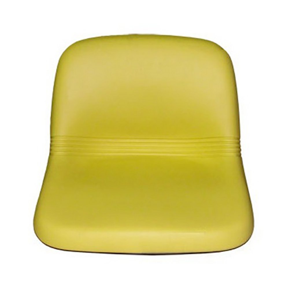 RAParts A-AM123666 Yellow Vinyl High Back Replacement Seat for John Deere Riding Mowers - Durable Tractor Seat for Lawn Care & Farm Use