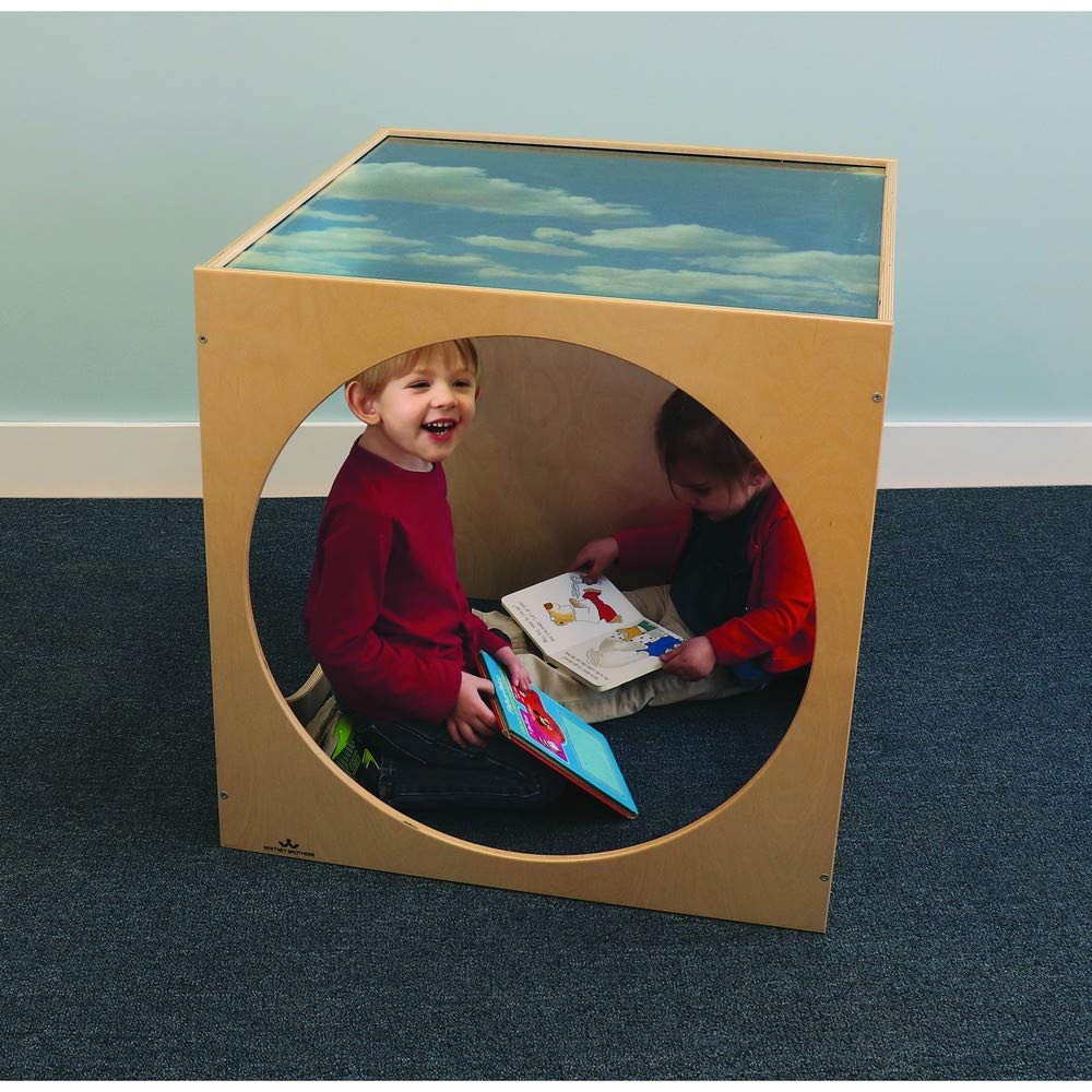 Whitney Brothers Clear Plexiglass Play House Cube for Kids - Indoor & Outdoor Toddler Playhouse for Pretend Play and Learning Activities