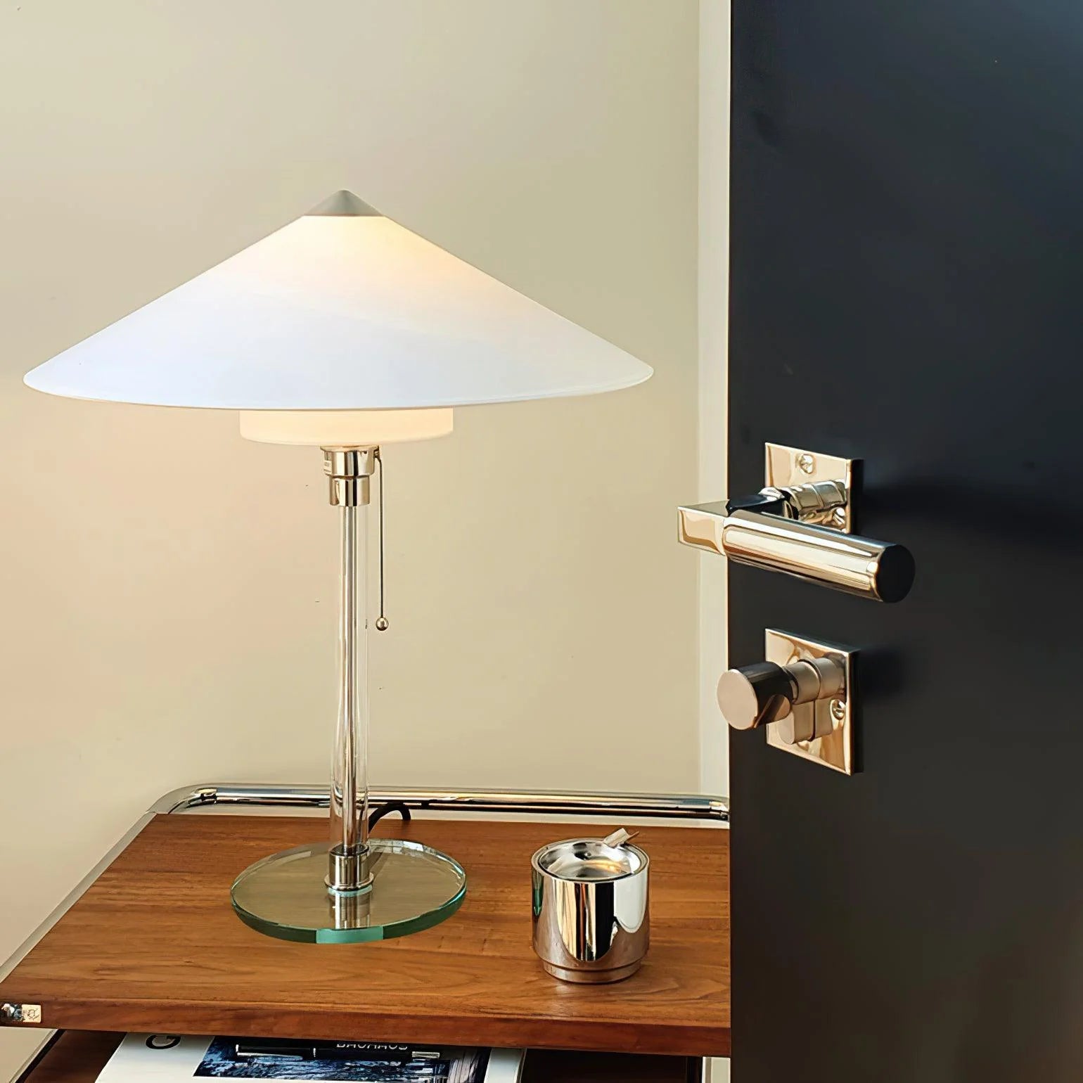 Wagenfeld Table Lamp - Modern LED Desk Light for Home Office, Bedroom & Living Room | Adjustable Brightness & Stylish Design for Reading & Decor