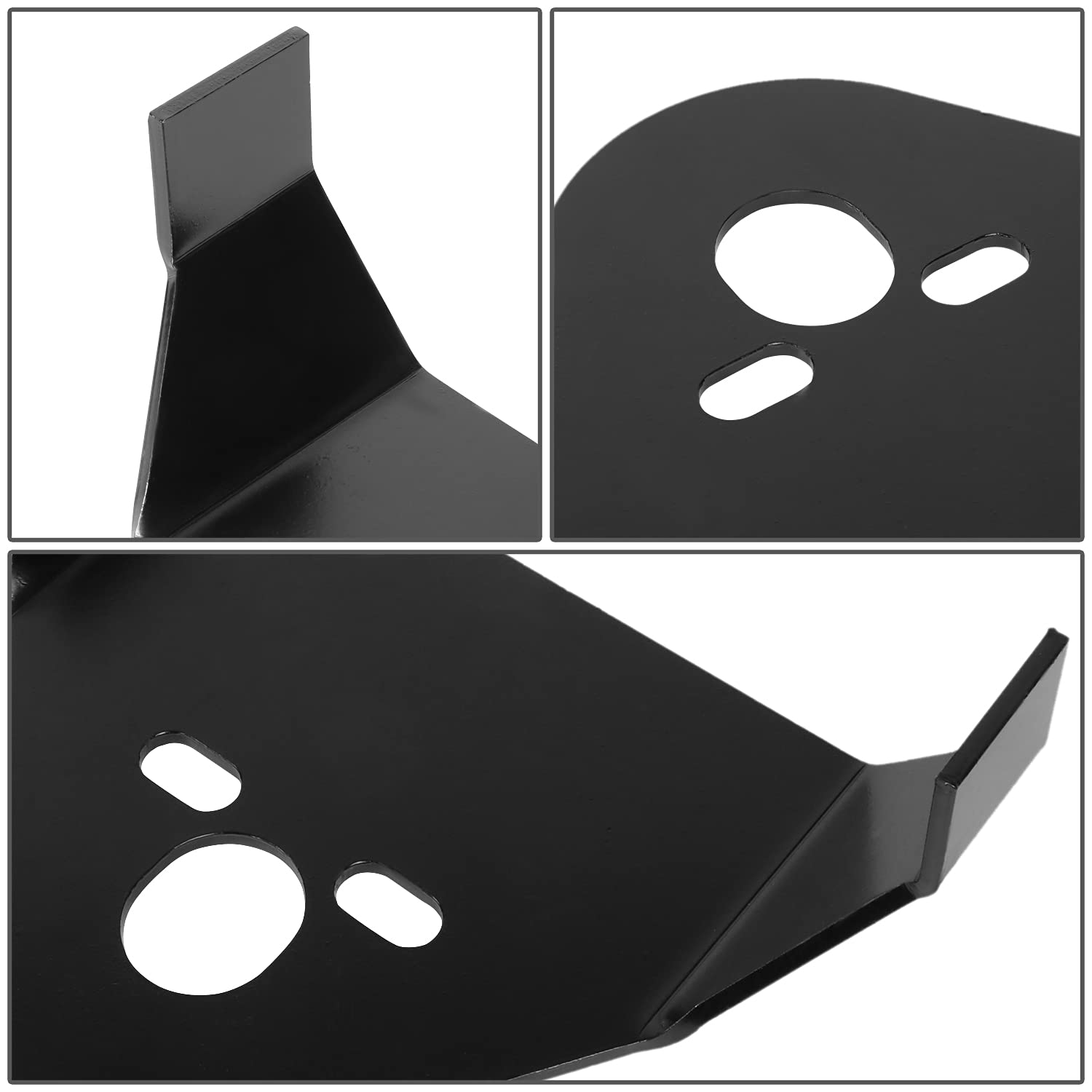 DNA Motoring LEPOW-099 Black Powder Coated Weld-On Air Suspension Brackets - Upper/Lower Rear Air Bag Mounting Kit for Custom Car Builds & Lowrider Suspension Upgrades (Ideal for Show Cars, Performance Vehicles & Air Ride Installations)