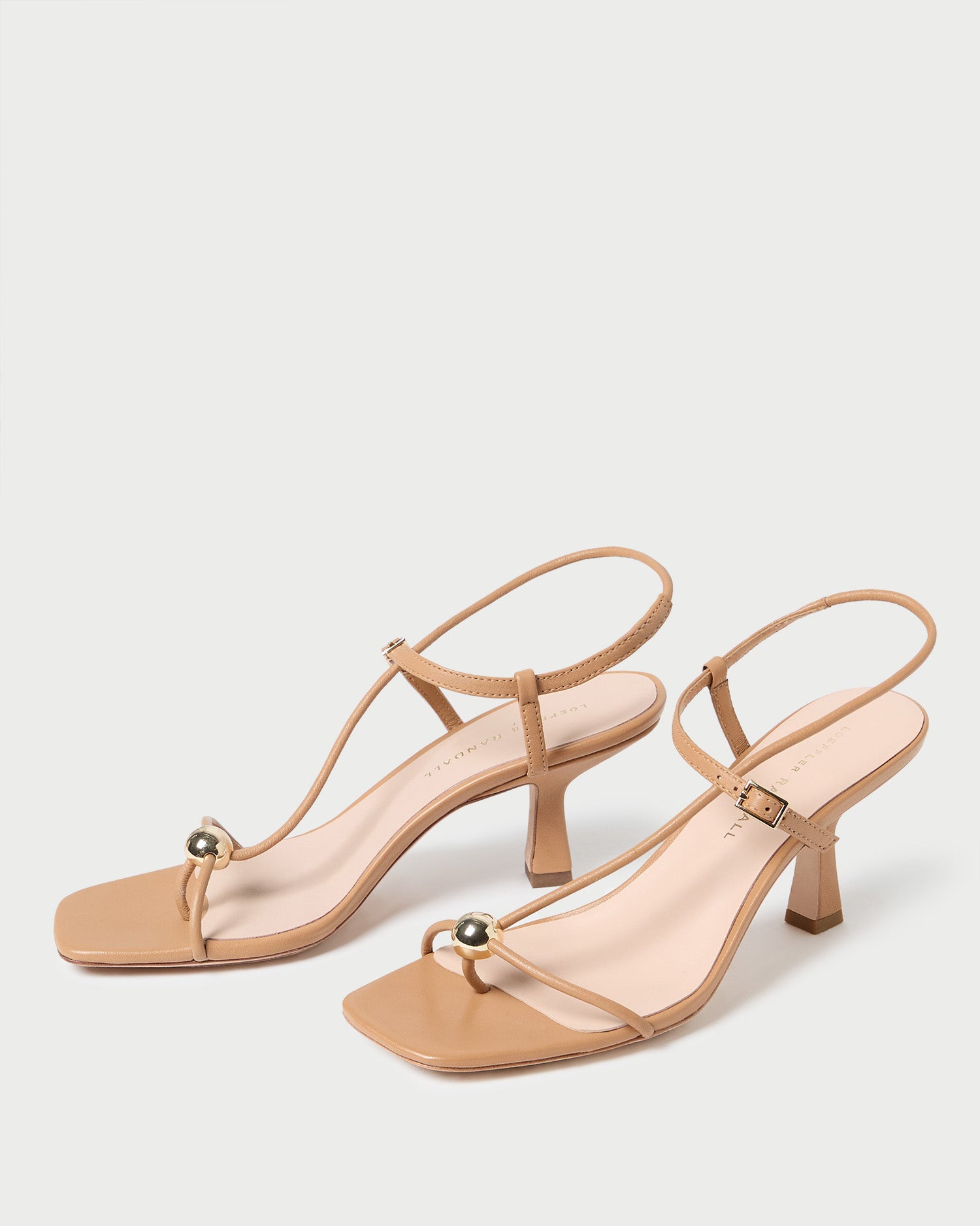 Triana Women's Dune Leather Mid Heel Sandals - Comfortable Ankle Strap Dress Shoes for Wedding, Party & Summer Outfits