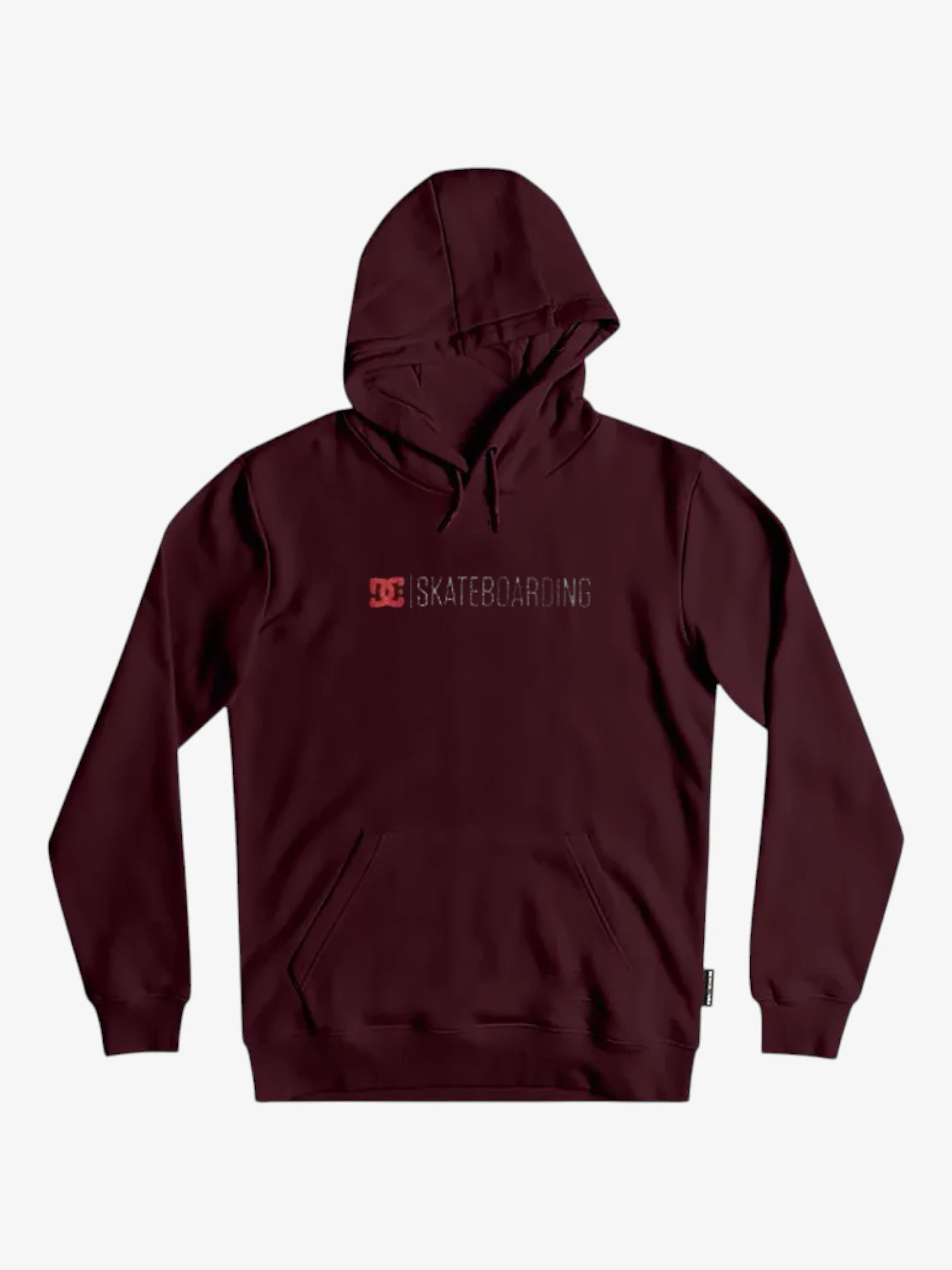 DC Minimal Burgundy Hoodie for Men & Women - Soft Cotton Pullover Sweatshirt for Casual Wear, Street Style & Everyday Comfort