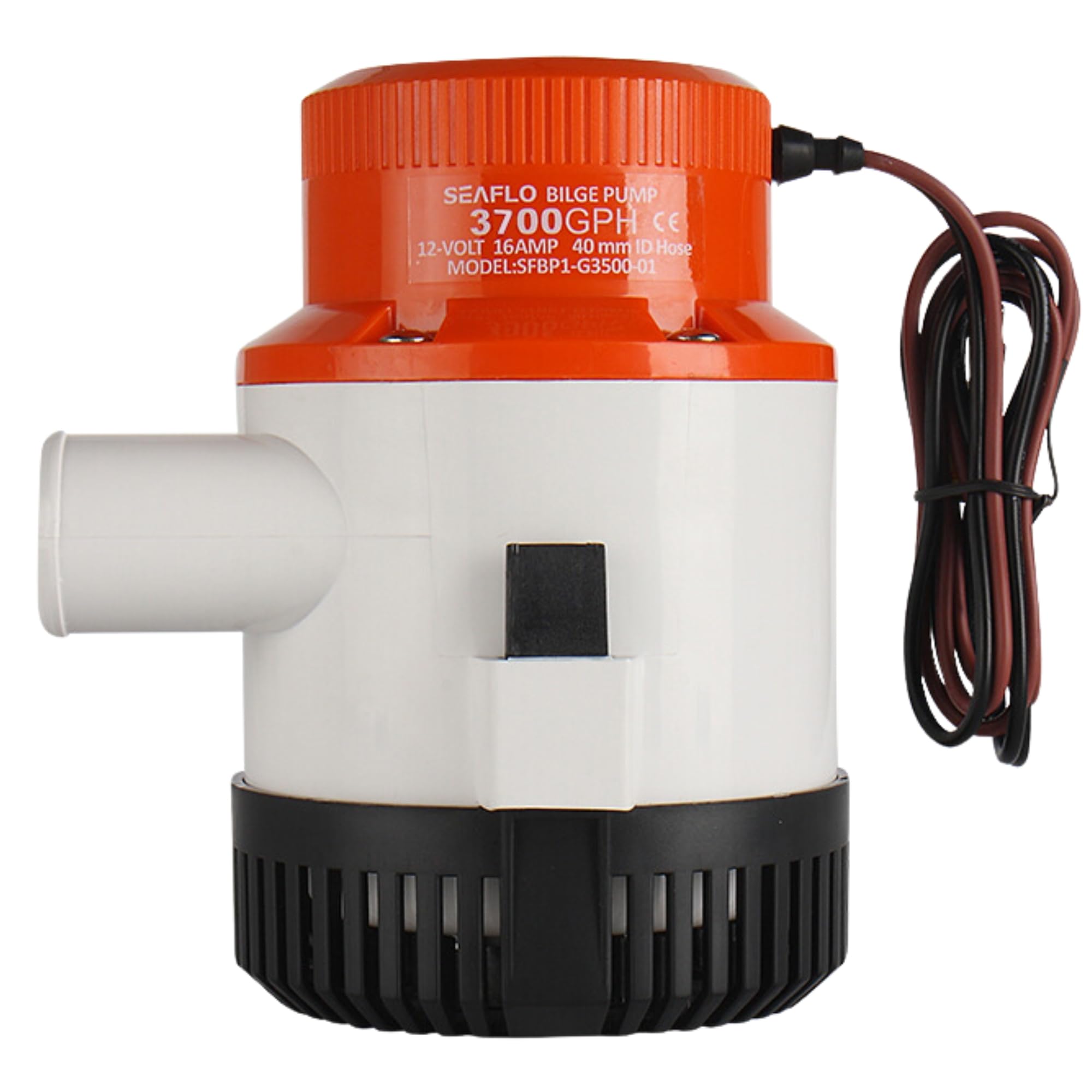 SEAFLO 3700 GPH Electric Marine Bilge Pump - High Capacity Water Removal for Boats, Yachts & Fishing Vessels - Ideal for Flood Prevention & Emergency Water Drainage