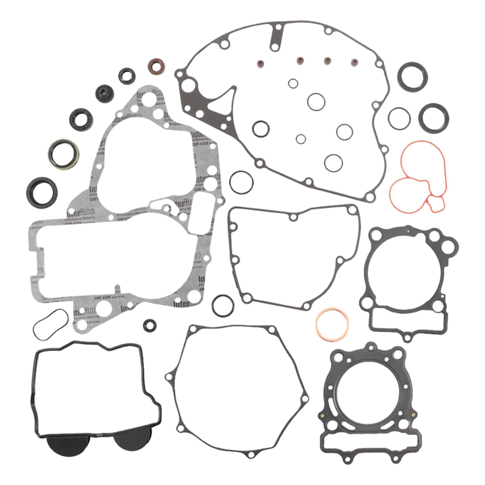 Vertex Gasket Set With Oil Seals (811983) for Suzuki RMZ250 2016-2017 - Complete Engine Seal Kit for Dirt Bike Maintenance & Repair