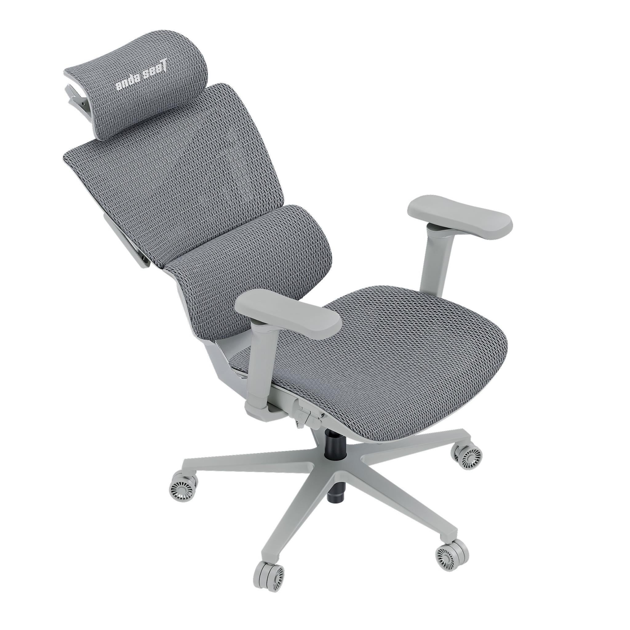Anda Seat X Air Pro Ergonomic Gaming Chair with Breathable Mesh Back - Ash Grey - Perfect for PC Gaming, Office Work, and Long Hours of Comfortable Sitting