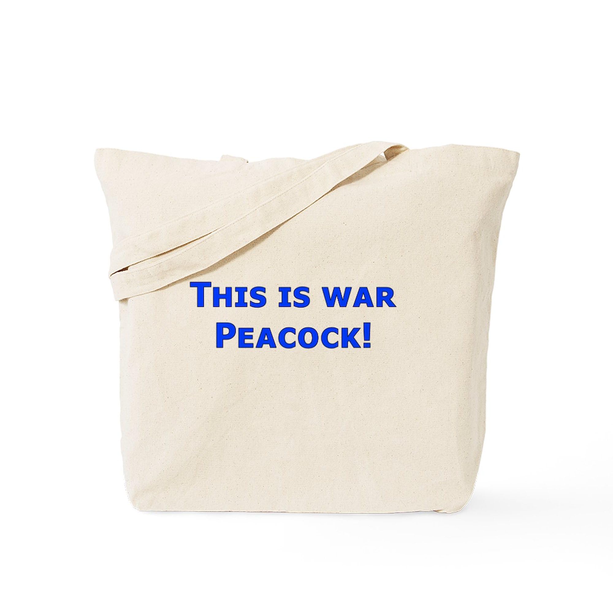 War Peacock Clue Tote Bag - Natural Canvas Reusable Shopping Bag for Groceries, Beach & Daily Use | Eco-Friendly & Durable
