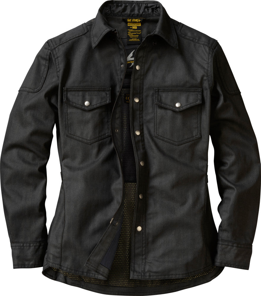 Scorpion EXO Covert Women's Wax Riding Shirt - Motorcycle Jacket for Women - Waterproof & Breathable - Perfect for Commuting, Touring & Adventure Riding
