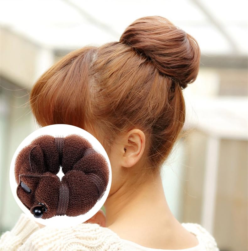 3 PCS Magic Hair Styler Donut Bun Maker - Twist Ring Shaper & Braiding Tool Set for Perfect Buns, Curls & Updos (1 Large + 2 Small) - Ideal for Parties, Weddings & Everyday Hairstyling
