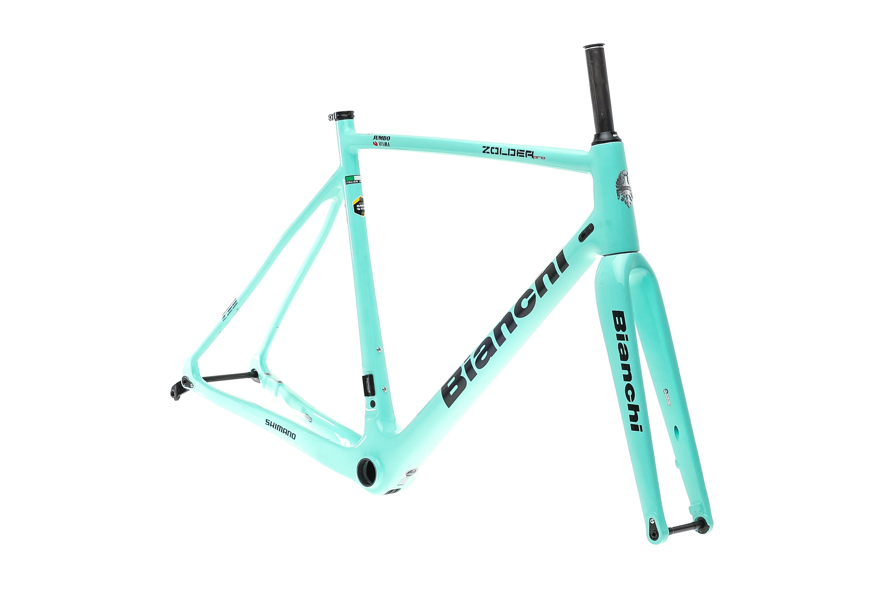 Bianchi Zolder Pro Jumbo Visma Edition 58cm Road Bike Frameset 2020 - Lightweight Carbon Frame for Competitive Cycling & Road Racing