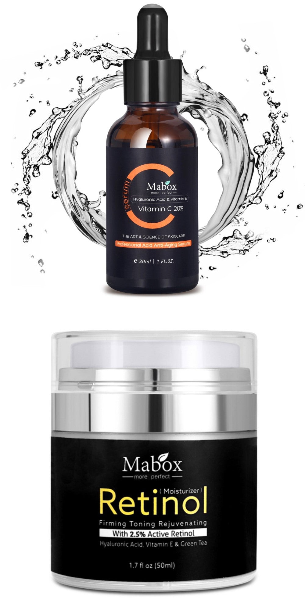 MABOX 100% Pure Essential Oils for Skin Care - Lavender, Tea Tree & Rosehip Oil Set - Natural Aromatherapy for Relaxation, Face & Body Moisturizing - Perfect for Massage, Diffuser & DIY Beauty Products