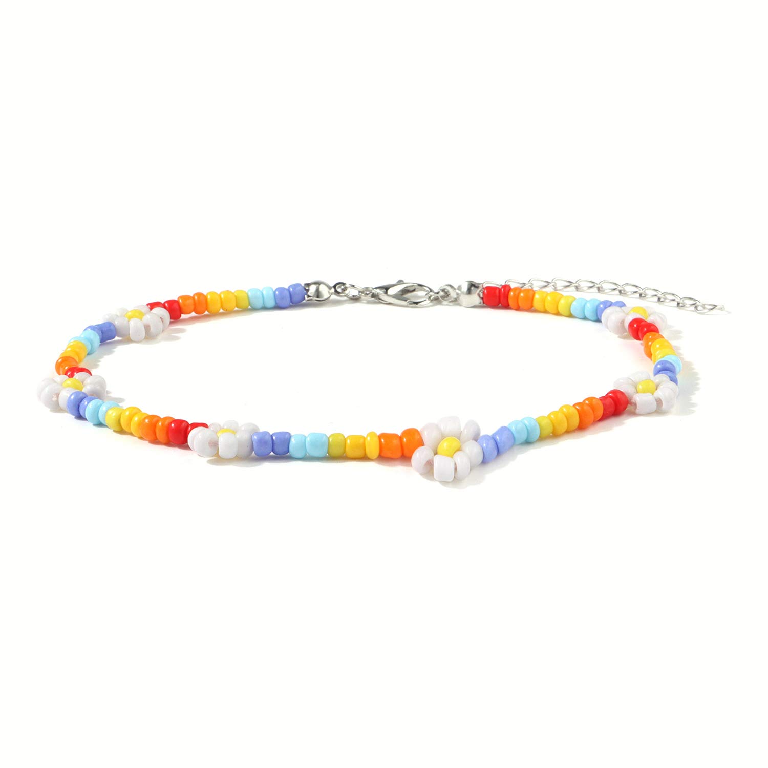 Handmade Bohemian Beaded Ankle Bracelets for Women & Teen Girls - Adjustable Layered Chain Anklet with Extender - Boho Chic Fashion Jewelry for Beach, Festival, Party & Gift Giving