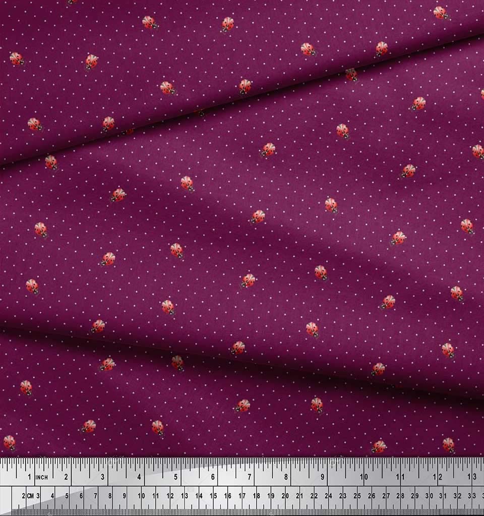 Soimoi Moss Georgette Brown Fabric by The Yard - 42 Inch Wide Printed Dot Fabric for Dresses, Blouses & Home Decor | Lightweight Flowy Material for DIY Fashion & Curtains