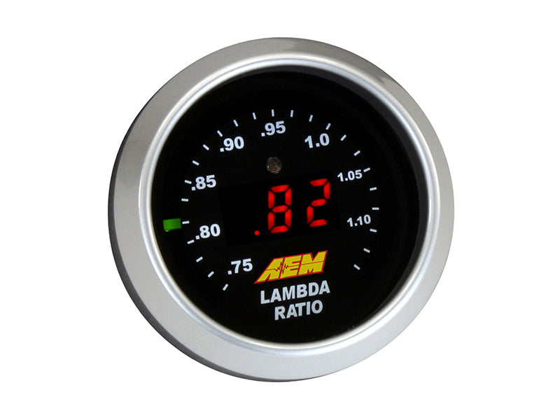 AEM Digital Wideband UEGO Air Fuel Ratio Gauge - High Performance O2 Sensor for Cars, Trucks & Racing - Real-Time AFR Monitoring for Tuning & Diagnostics