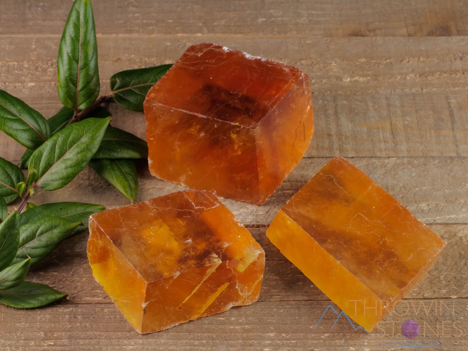 Orange Calcite Raw Crystal - Medium Rhombohedron Shape for Metaphysical Healing, Home Decor, and Crystal Collection | Perfect for Meditation, Energy Work, and Spiritual Decor (E1461)