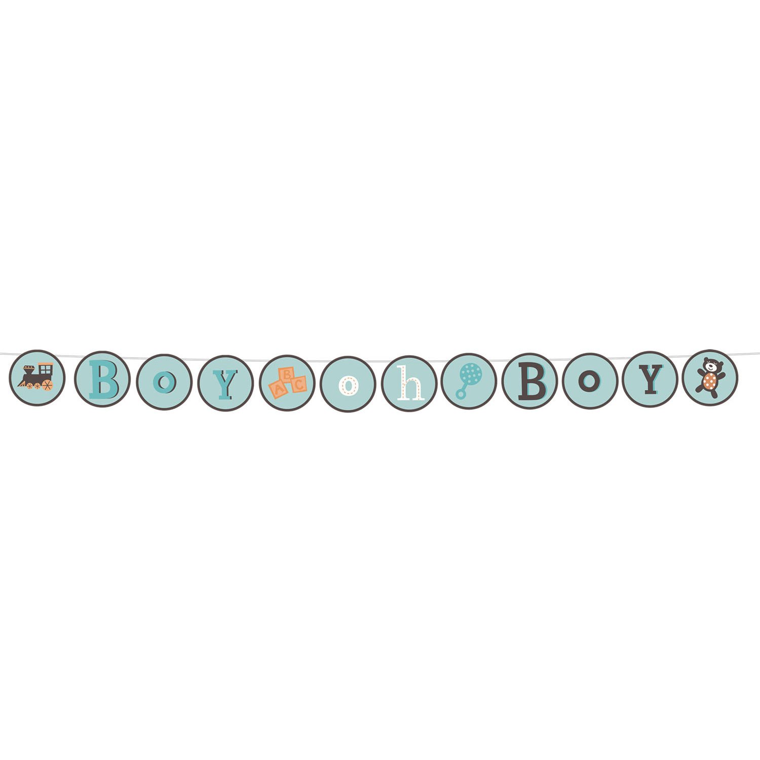 Personalized Baby Shower Banner - Custom Letter Banner for Boy Baby Shower Decorations - Perfect for Nursery Decor, Gender Reveal Parties & Newborn Celebrations