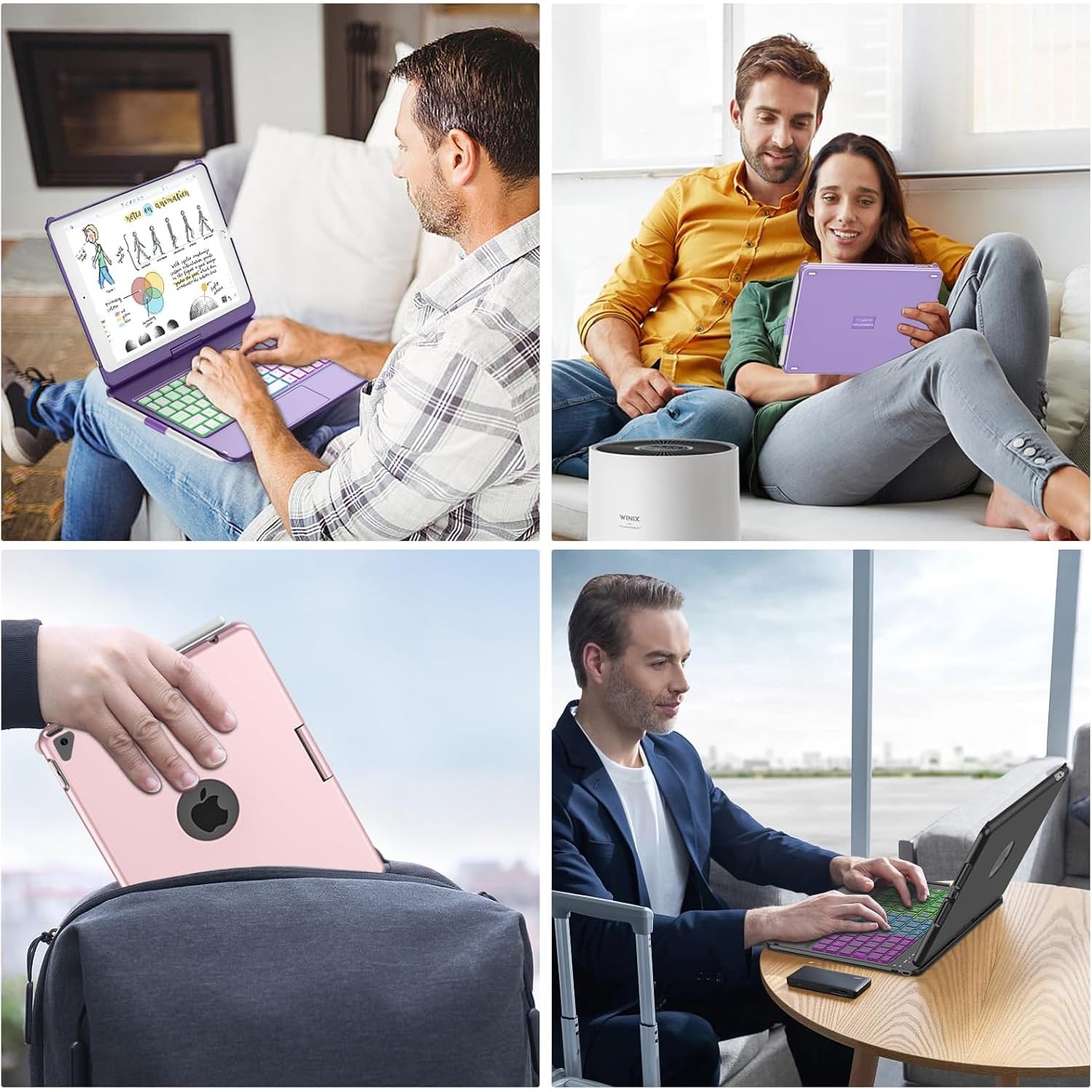 COO Backlit Bluetooth Keyboard Case for iPad 10.2