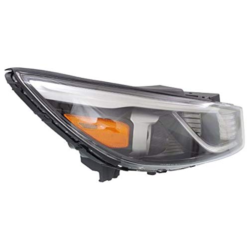 Compatible with 2015-2018 Kia Sedona Front Halogen Headlight Assembly - Right Passenger Side Replacement with Bulb (No LED Position Light) | Perfect for Night Driving & Vehicle Maintenance