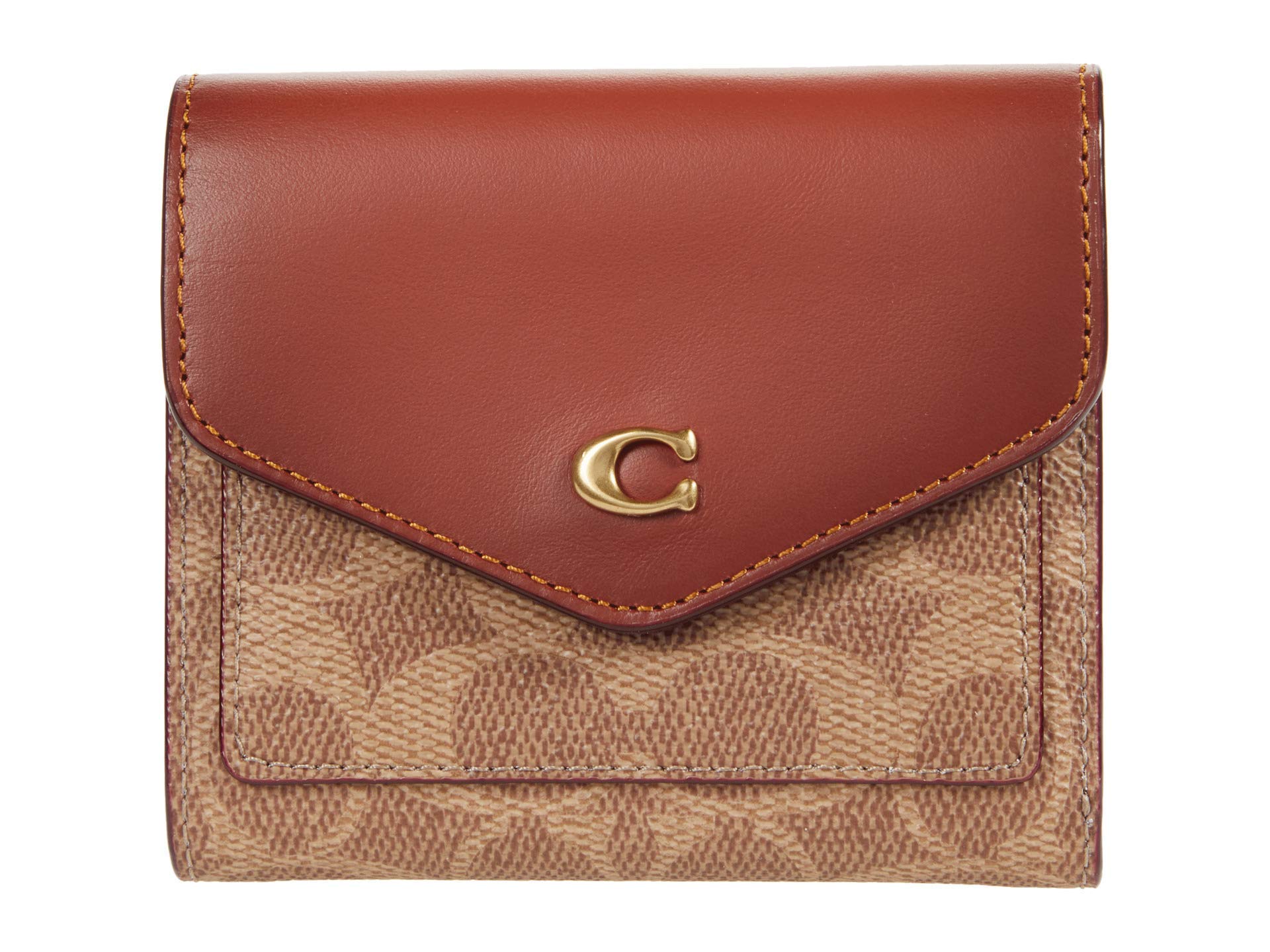 COACH Signature Wyn Small Wallet - Color-Block Coated Canvas Crossbody Wallet for Women | Perfect for Everyday Use, Travel & Gift Giving
