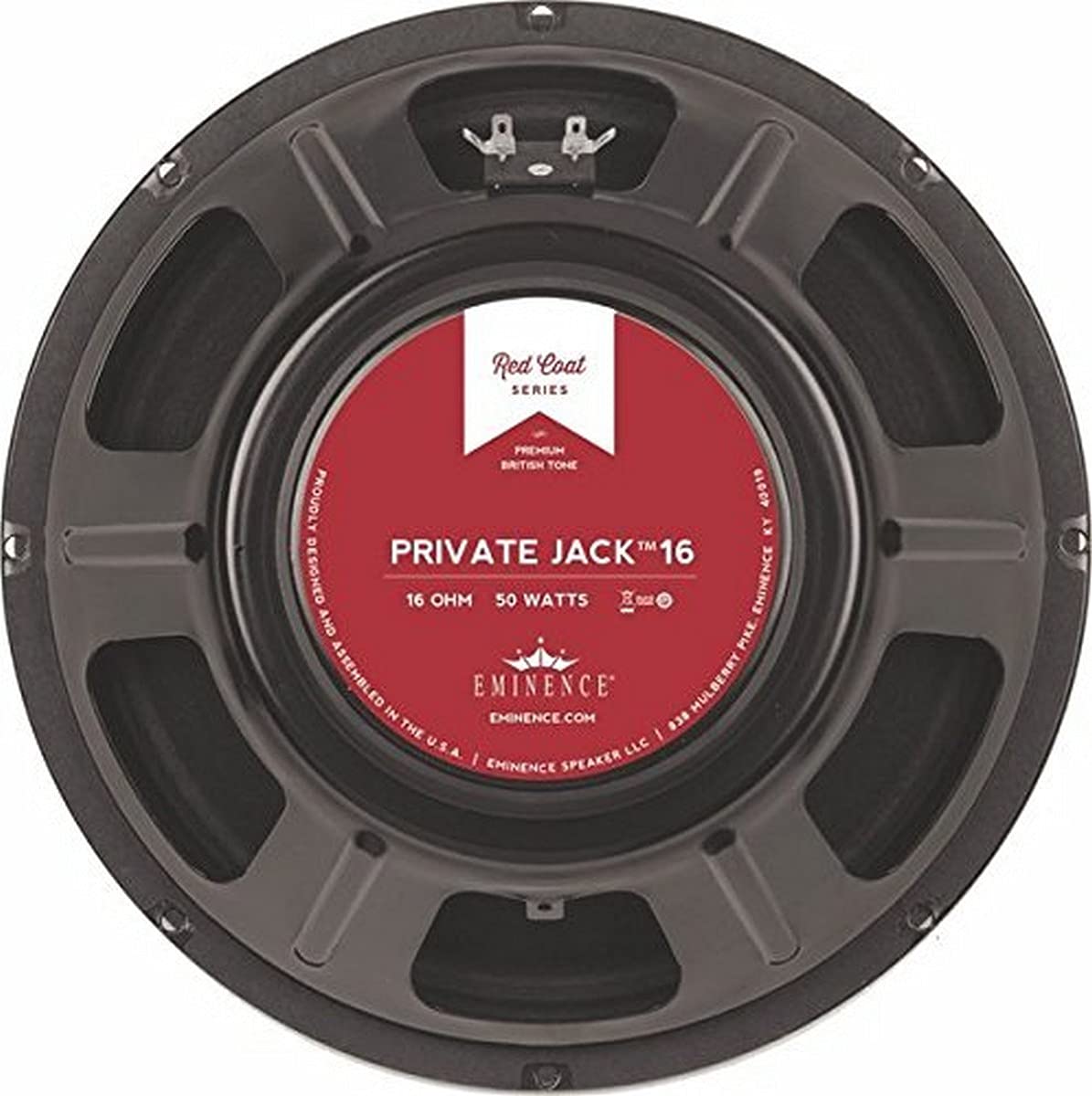 EMINENCE PRIVATEJACK16 12-Inch Guitar Speaker for Lead & Rhythm - High-Quality Replacement Speaker for Electric Guitars, Perfect for Studio Recording & Live Performances