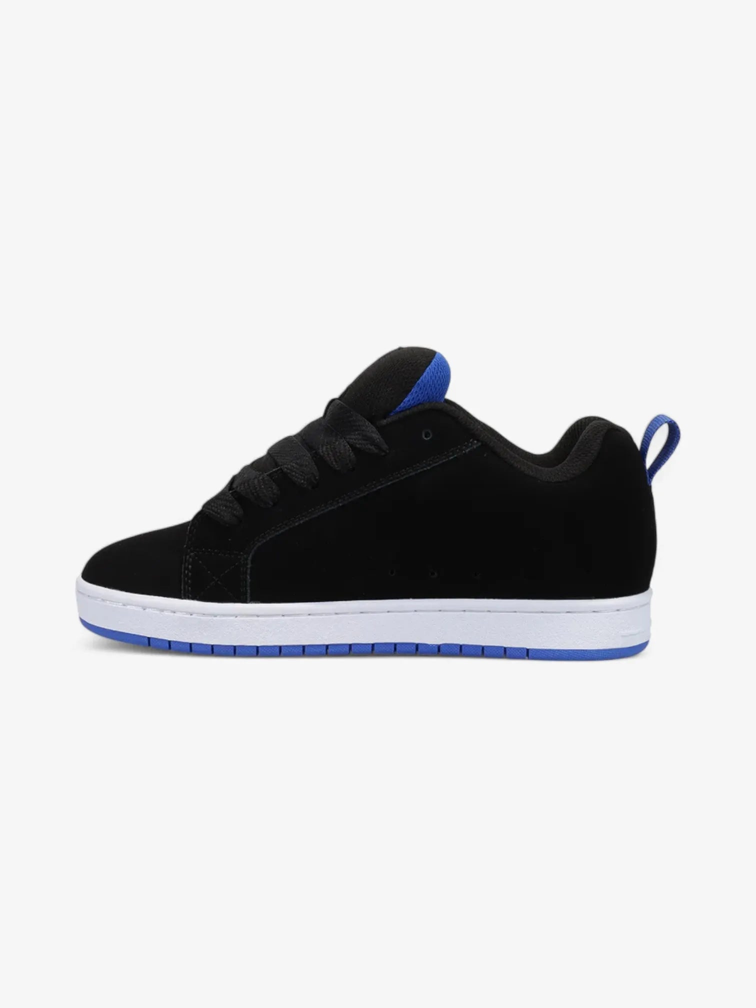 DC Court Graffik Skate Shoes for Men - Black & Blue High-Top Sneakers | Comfortable Skateboarding & Casual Streetwear Shoes for Everyday Wear