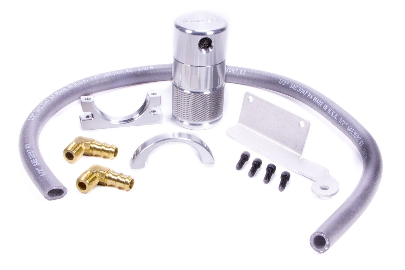 Moroso 85628 High-Performance Air-Oil Separator - Compatible with Various Vehicles - Ideal for Engine Maintenance & Performance Enhancement