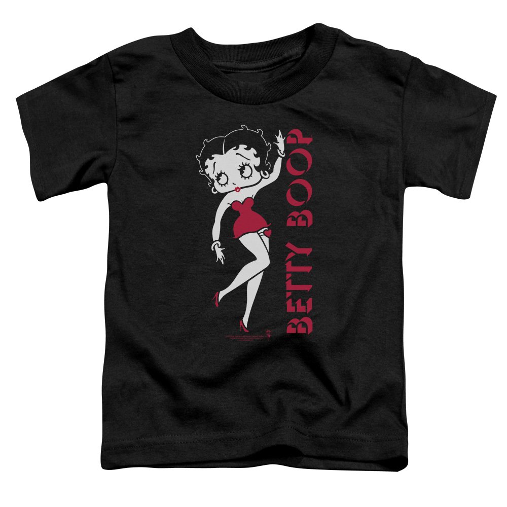 Betty Boop Cartoon Classic Red Black & White Toddler T-Shirt for Boys - Cute Graphic Tee for Kids, Birthday Gifts & Casual Wear
