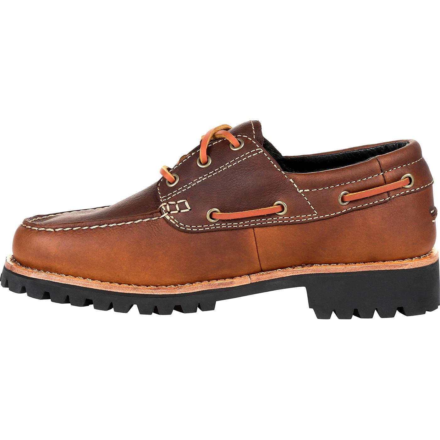 ROCKY Men's Slip-On Loafers - 32 Small Batch Casual Shoes for Men, Brown Leather Comfortable Loafers | Perfect for Office, Travel & Everyday Wear