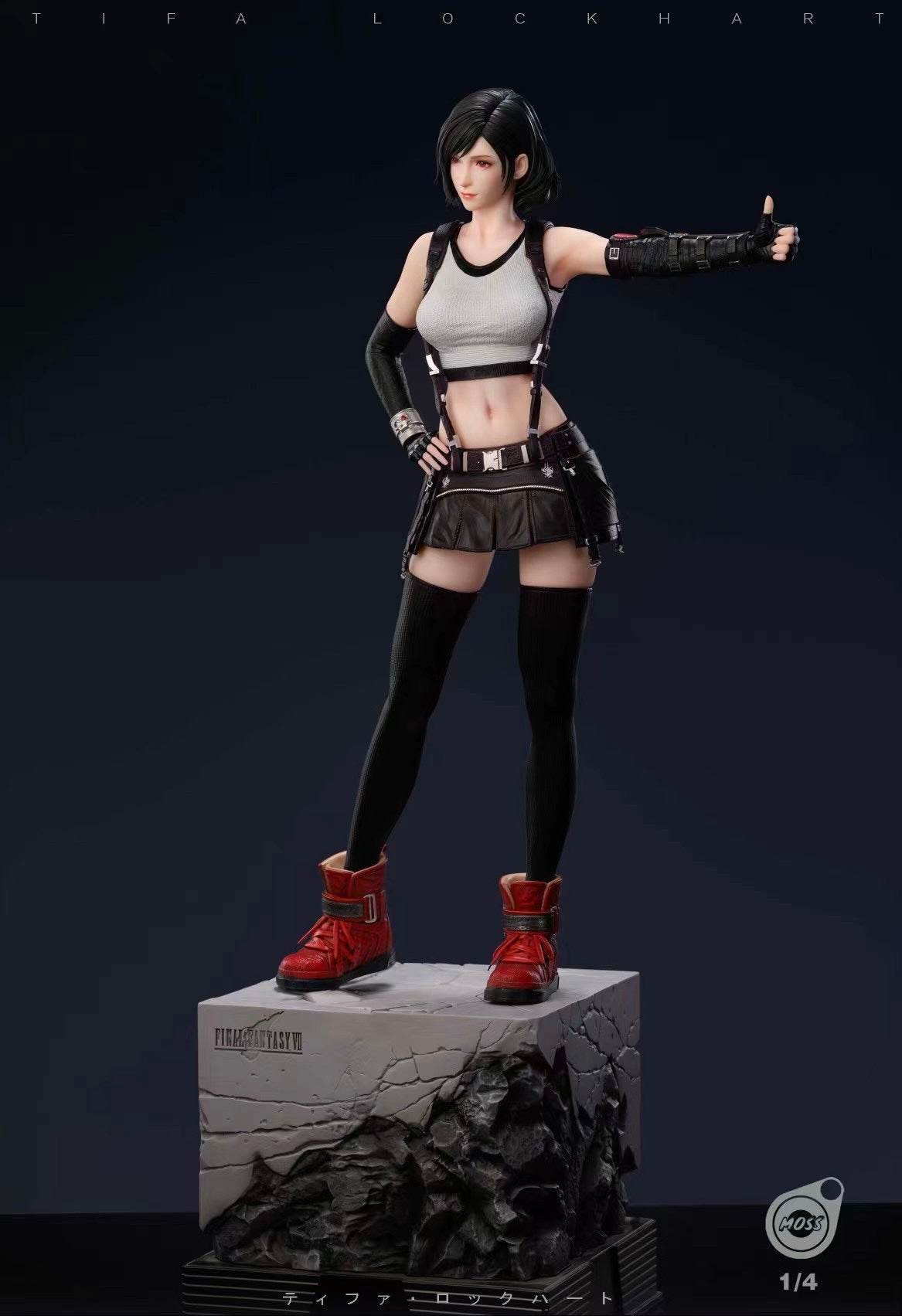MOSS Studio Tifa Lockhart Action Figure - Final Fantasy VII Remake Collectible for Gamers & Anime Fans | Perfect for Display, Cosplay, and Gift Giving
