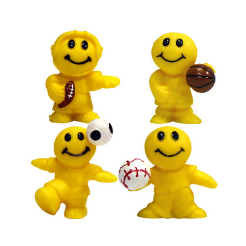 100-Pack Bulk Silly Sports Dudes Action Figures - Fun Party Favors for Kids Birthday, School Events & Sports Themed Parties