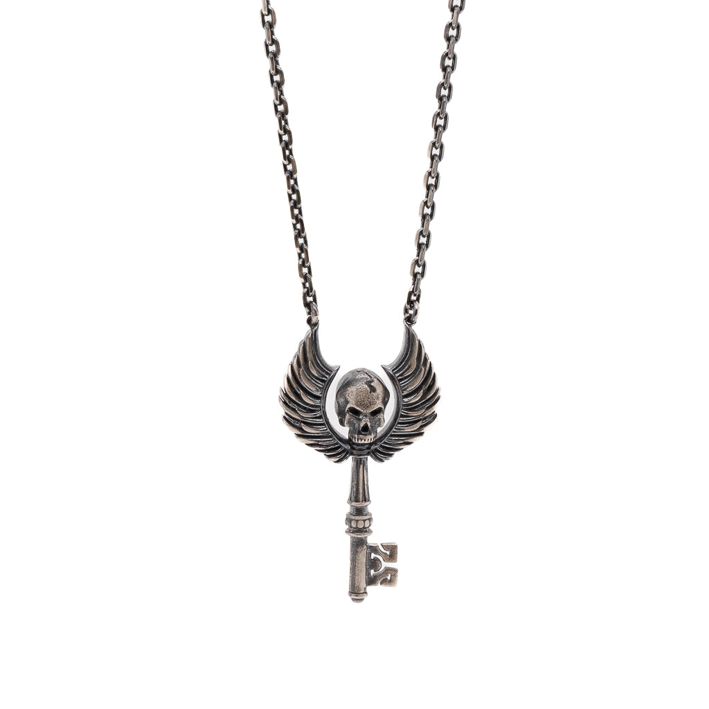 Gothic Skull Sterling Silver Necklace for Men & Women | 925 Silver Pendant Jewelry | Perfect for Halloween, Punk Fashion & Gift Giving