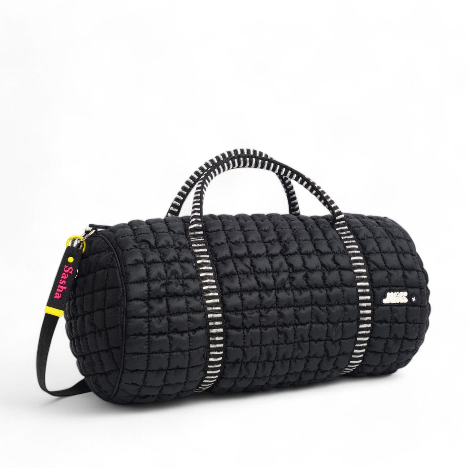 Boba Duffle Bag for Travel & Gym - Jet Black Water-Resistant Carry-On Luggage - Perfect for Workouts, Weekend Trips & Sports Gear Storage