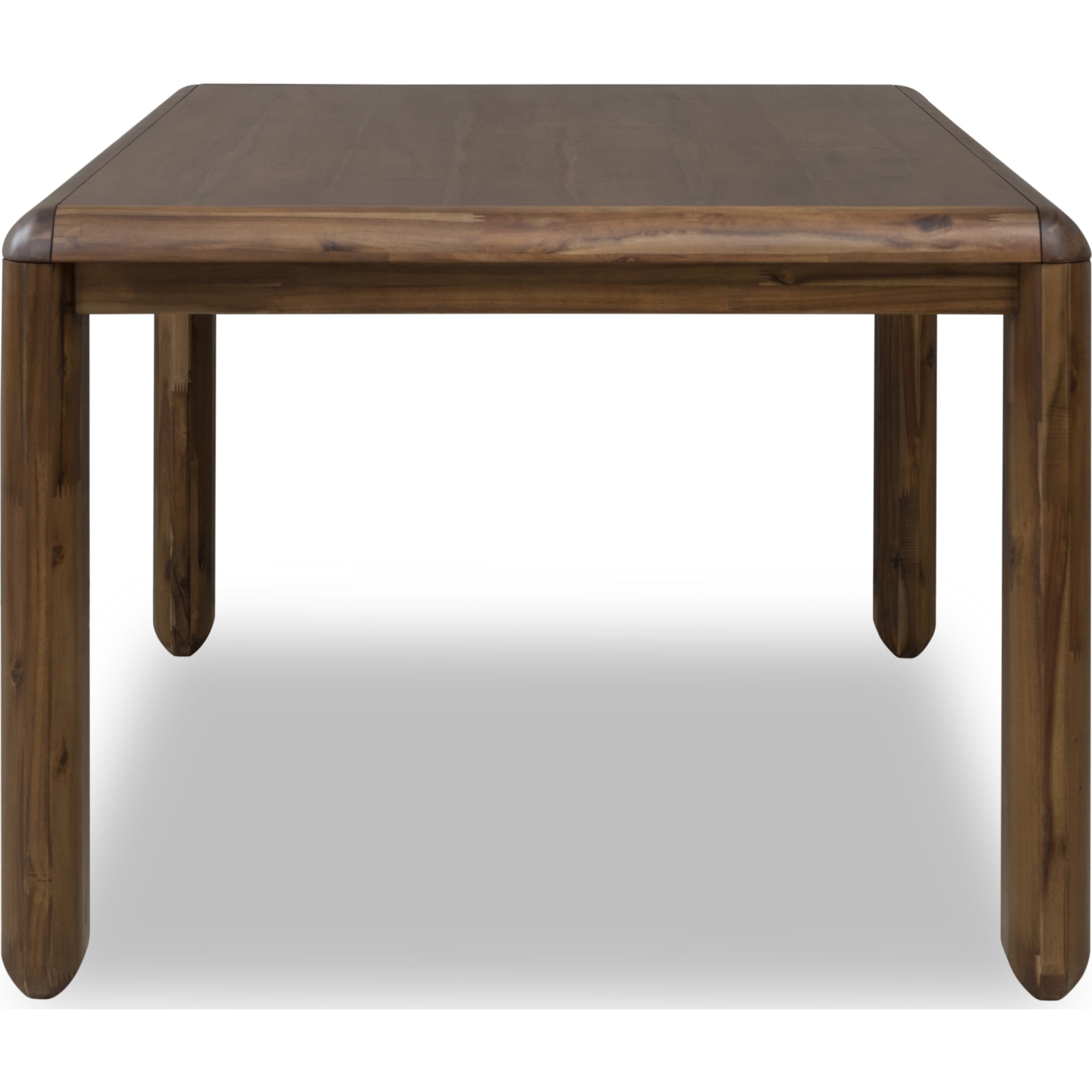 Xolani Rectangular Acacia Wood Leg Table in Impala - Modern Dining Table for Kitchen, Living Room & Office - Solid Wood Coffee Table with Durable Finish - Perfect for Home Decor & Entertaining