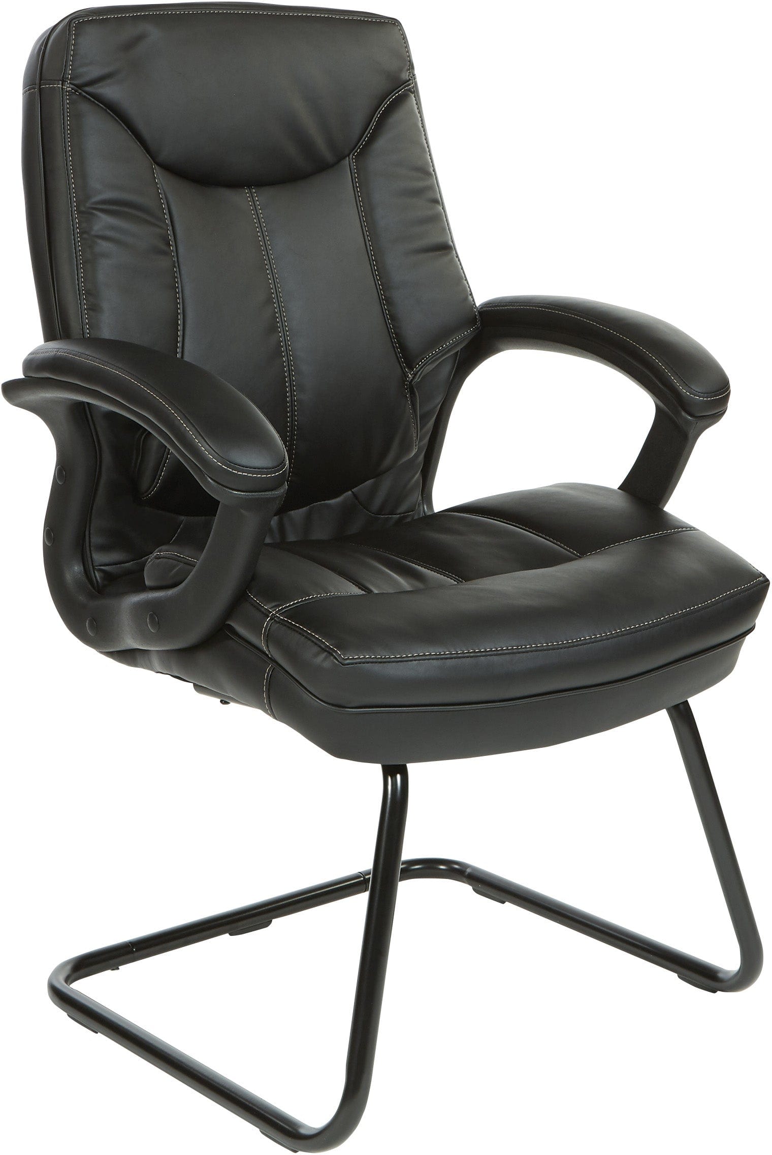 Office Star Executive Visitor Chair [FL6085] - Ergonomic Mesh Back Office Guest Chair with Adjustable Height & Swivel Base - Perfect for Reception Areas, Conference Rooms & Home Offices