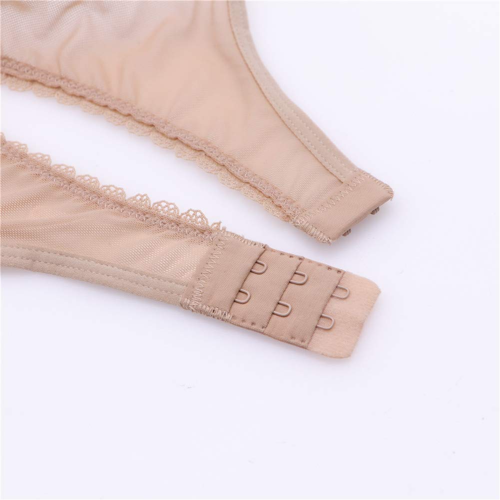 Varsmiss Women's Sexy Lace Garter Belt with See-Through Mesh Design for Stockings - Perfect for Lingerie, Boudoir, and Romantic Occasions