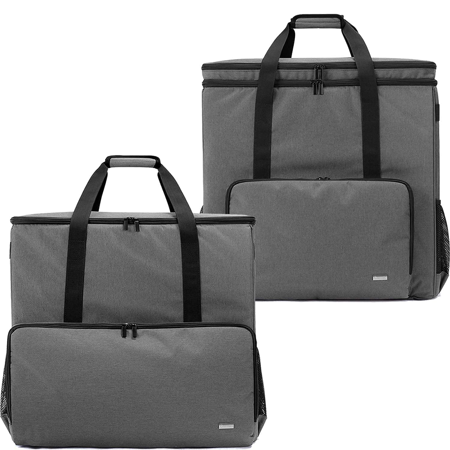 CURMIO Single & Double Layer Desktop Computer Travel Bag for PC Tower Case - Fits Keyboard, Cables & Mouse | Portable Protection for Office, Gaming & Business Travel