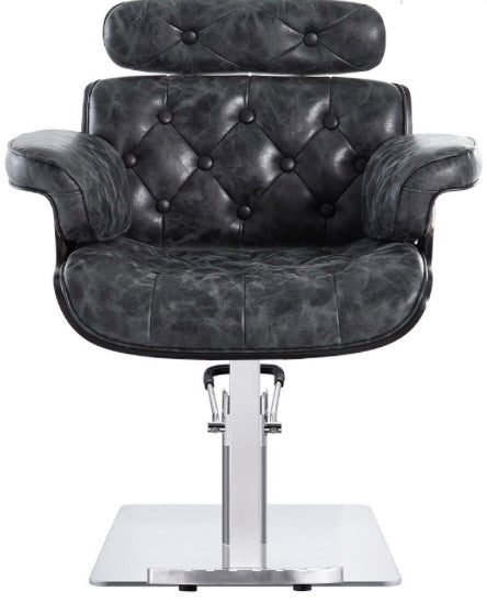 Professional Empress Styling Salon Chair for Hairdressers & Barbers - Hydraulic Adjustable Beauty Salon Furniture for Hair Cutting, Washing & Styling