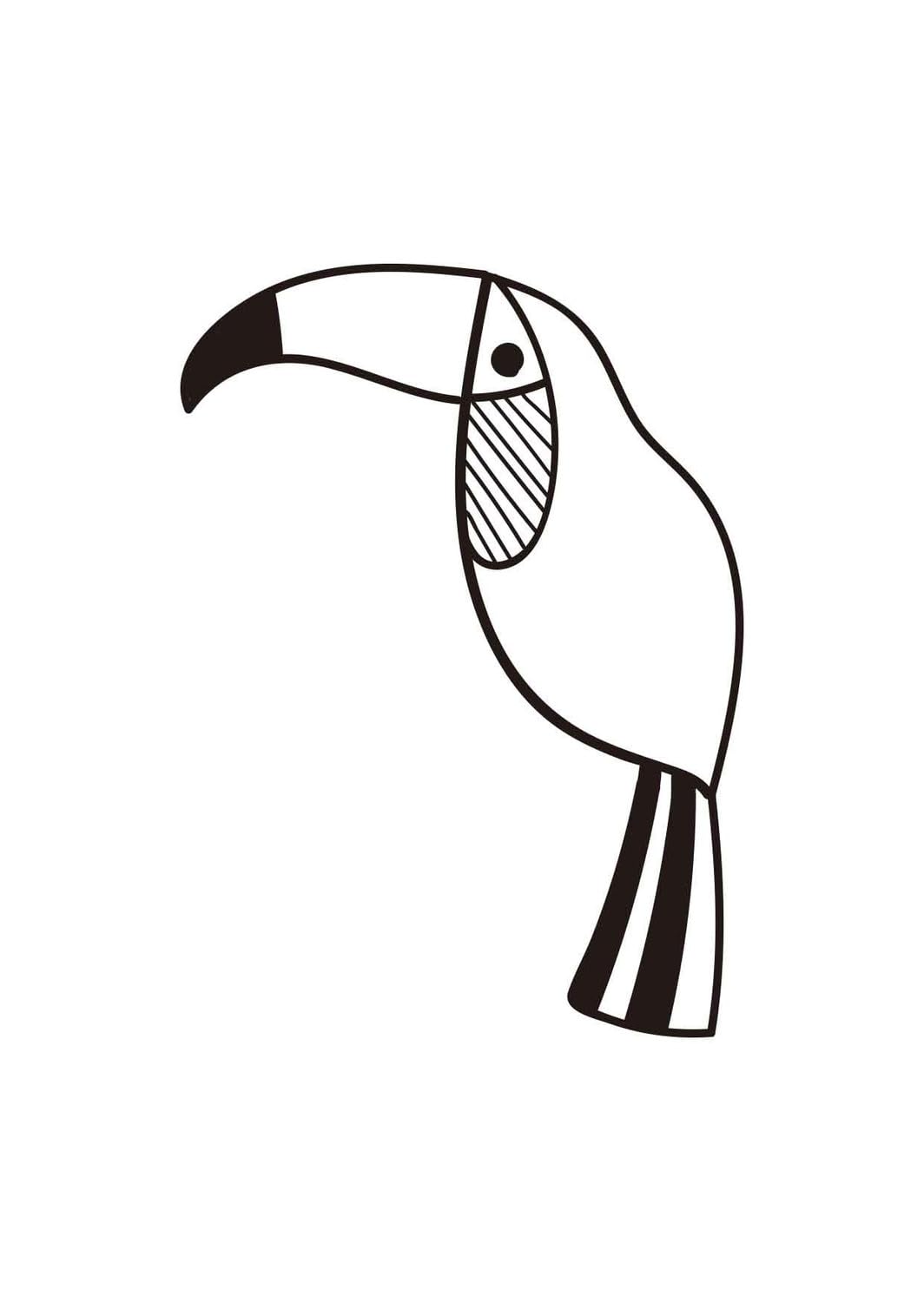 Colorful Toucan Wooden Stamp for Scrapbooking, Card Making & DIY Crafts - Handmade Eco-Friendly Rubber Stamp for Arts & Crafts Projects