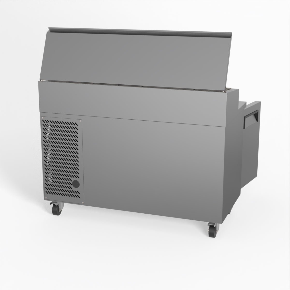 AG 2 Door Commercial Saladette Refrigerator - Holds 7 x 1/3 GN Food Pan Trays - Perfect for Restaurants, Delis & Catering Businesses